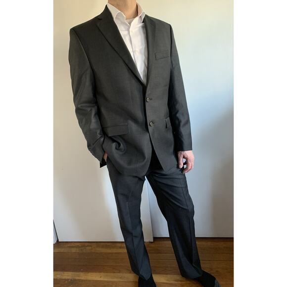 Lauren Ralph Lauren Men's Suit Pants Jacket 100% Wool 42R Jacket Pants 34Wx30L